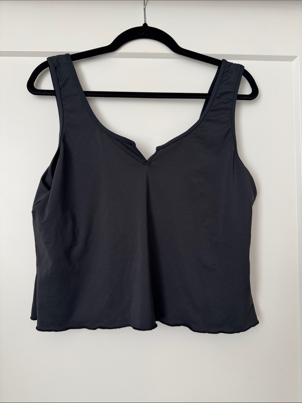 Carve Black V-Notch Swim Top